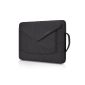Plemo jacket nylon fabric shell Shoulder Bag for 38.1 to 39.6 cm (15 to 15.6 inches) laptop / notebook computer / MacBook / MacBook Pro, black (Accessories)