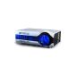 MediaLy LED BEAMER G150X HDMI PROJECTOR 1800 LUMEN HD - White (Electronics)