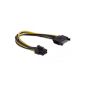 Delock PCI Express SATA cable (15-pin to 6-pin, 21 cm) (Accessories)