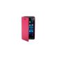 [Bamboo] KLD England Style Folio Ultrathin Case Cover Shell PU Leather Smart Cover For Blackberry BB Z10, Hot Pink (Electronics)
