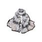 Tangda - silk-scarf scarf shawl stole Pashminas- Beach-printed - Women - White