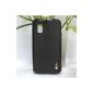 Engiveaway® TPU Matt Skin Case Protector LG Google Nexus 4 E960Tasche Case Cover (Black)