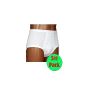 3-Pack Men's briefs with intervention, rib (panties, briefs) white (no. 166/018) (Textiles)
