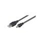 Wentronic 5 pin USB cable (A male to B-Mini Plug) 5m (option)