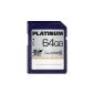 Platinum 64GB Class 10 SDXC Memory Card (optional)