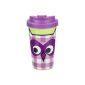 GEDA LABELS 12570 Coffee to go cup large owl, plastic, double-walled (household goods)