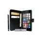 Luxury Wallet Case Cover for Nokia Lumia 630/635 and 3 + PEN FILM OFFERED!  (Electronic devices)