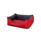 CopcoPet - Dog Bed Rocco leatherette - red / gray Gr .: XXL 125 x 100 cm (Misc.)