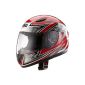 Protect Wear SA03-RT-XS Children motorcycle helmet, full-face helmet, size XS, Red / Silver (Automotive)