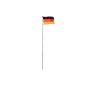 Airbient LP-0180A aluminum flagpole / flagpole 6.50 m including Germany Flag 120 x 80 cm and ground sleeve (garden products)