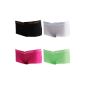 4 pieces sporty ladies panties hipster shorts in 4 colors and 3 sizes (Textiles)