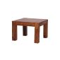 FINEBUY Sheesham Coffee Table Solid 60 x 60 cm solid wood