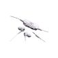 Digital Silence DS-101A analog stereo earphones with ambient noise suppression and White Microphone (Electronics)