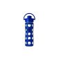 Lifefactory 14915 Glass's Water Bottle 475ml, flip top cap, Midnight Blue (Kitchen)