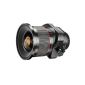 Walimex Pro 24mm 1: 3.5 DSLR TS tilt-shift lens (82mm filter thread, ED and AS-lenses) for Nikon F lens mount black (Accessories)