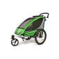 Qeridoo child bike trailer Sportrex1 Green Q3000A (equipment)