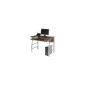 Zyon Modern glass Design PC desktop - Brown and Silver (PC, monitor not included)
