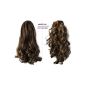 PRETTY SHOP 2 IN 1 Hairpiece Ponytail Ponytail braid hair extension hair thickening approx 40cm and 50 cm various colors (brown mix 6H25 H59) (Health and Beauty)