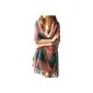 Discountfan Fashion Multicolored checkered scarves T ¹cher wool spinning Tassel Shawl (Textile)