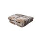 Blanket / plaid synthetic mink quality 200 x 150 cm taupe
