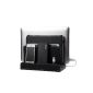EasyAcc cradle charging dock for diverse devices made of black PU leather (Electronics)