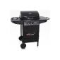 BBQ gas grill 2 + 1 black DE / AT / CH incl. Grill temperature display (garden products)
