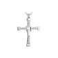 Necklace Cross Pendant Fast and furious 7, Vin Diesel.  Platinum plated.  Excellent quality.  French seller.  (Jewelry)