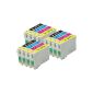 3x Game compatible printer ink cartridges - black / cyan / magenta / yellow to replace T0715 (12 inks) for use in Epson Stylus D78 D92 D5050 D120 DX400 DX4000 DX4050 DX4400 DX4450 DX5000 DX5050 DX6000 DX6050 DX7400 DX7450 DX8400 DX8450 DX7000F DX9400 DX9400F BX300F BX310FN SX115 SX200 SX205 SX210 BX3450 SX215 SX218 SX400 SX405 SX415 SX600FW SX510W SX515W SX610FW (Contains: T0711, T0712, T0713, T0714) (Electronics)