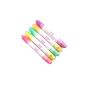SODIAL (TM) 5 × correction pens to clean nail polish 15 auxiliary brush heads (3 for each) (Electronics)
