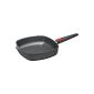 Woll Nowo Titanium 1628-1N cast steak pan square 28 x 28 cm, 6.5 cm tall with grooves and removable handle (household goods)