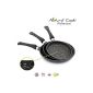 Set of 3 Stoves 20/24 / cm 28 in granite stone and ceramics - all heat sources including induction - Natural Cook Professional (Kitchen)