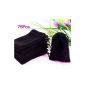 75X black bag jewelry gift bag velvet bag (household goods)