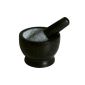 Songmics mortar with pestle granite polished black stone 13cm KGG004 (household goods)