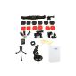 TARION Fixing accessory kit / Mounting the bike / car, the helmet, the arms, chest, head, and headphones for GoPro HD Hero 1/2/3 / 3+ (Sport)