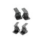 Incutex 2 sets (4 pieces) rotatable Universal speaker bracket for wall mount wall mount boxes (electronics)