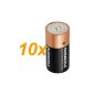 10 x Duracell 1.5 V Baby C / LR14 / AM2 / 4014 / Alkaline Battery (Electronics)