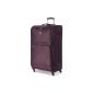 Aerolite, 4-wheel spinner wear resistant 600 denier polyester, Flight Bag Trolley Suitcase - 3 years warranty (21 