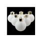6x LED Battery Powered Christmas baubles Wireless fairy lights Christmas Decorations - [Color Swap] Christmas balls [Waterproof] IP55 with remote control, 6x AAA batteries, 20+ hours of light, idea for Christmas birthday party accessories wedding events (Diameter: 65mm)