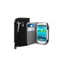Master Accessory Leather Case with Pattern Book Style Stylus for Samsung i8190 Galaxy S3 Mini Black (Accessory)
