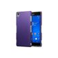 Terrapin Rubberized Case Cover for Sony Xperia Z3 - Solid Purple (Electronics)