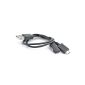 Magnetic USB Cable Charger Micro USB cable for Sony Xperia Z3, Z3 Compact, Z3 Compact Tablet magnetic about 25 cm in black OKCS (Electronics)