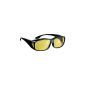 Contrast Glasses Night Vision even for eyeglass wearers (night driving glasses) (Sports Apparel)