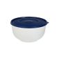 EMSA SUPERLINE 2143501200 dough bowl with lid 5.0 L, white / blue (household goods)