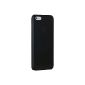 Ozaki oCoat 0.3 Jelly rigid plastic case with protective film included for iPhone 5 Black (Accessory)