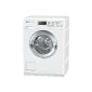 Miele WDA 110 WCS washing machine FL / A ++ / 179 kWh / year / 1400 rpm / 7 kg / 9800 liters / year / honeycomb drum / Remaining time indication / white lotus (Misc.)