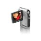 Aiptek AHD A100 Camcorder (6.1 cm (2.4 inch) display, 720p HD, SDHC / SD / MMC card, 5 megapixel, 3x digital zoom) Silver (Electronics)