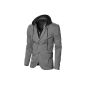 MODERNO Men's Slim Fit Casual Jacket Blazer with hood (BLZNELSON) (Textiles)