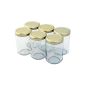 Nutley's Lot 24 small pots to jam with transparent screw cap Gold 156 ml (Garden)