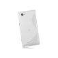 mumbi S TPU Cases Sony Xperia M sleeve white transparent