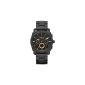 Fossil - FS4682 - Men Watch - Quartz Analog - Stopwatch - Black Stainless Steel Bracelet (Watch)